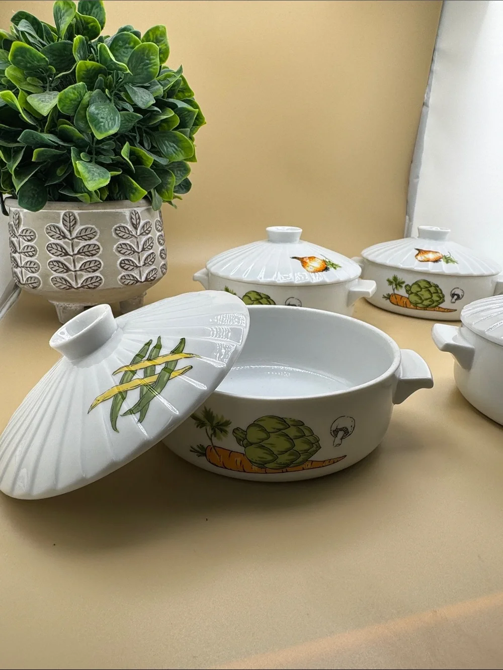 Vintage Styson Oven To Table Set of 4 Mini Casserole Dish 5